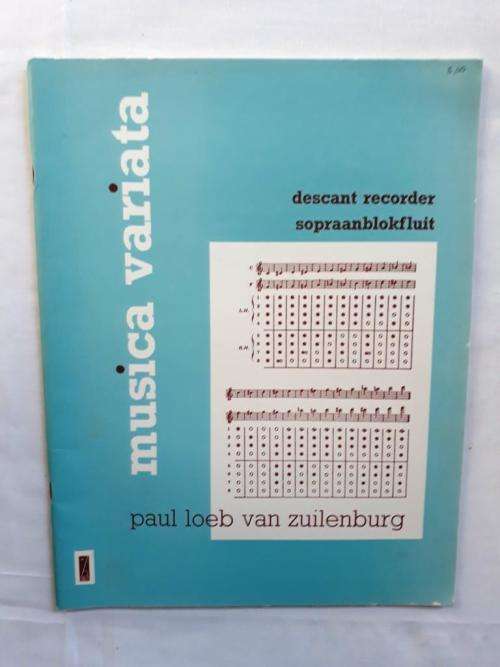 Musica Variata - Progressive Study Pieces for the Descant Recorder, van Zuilenburg