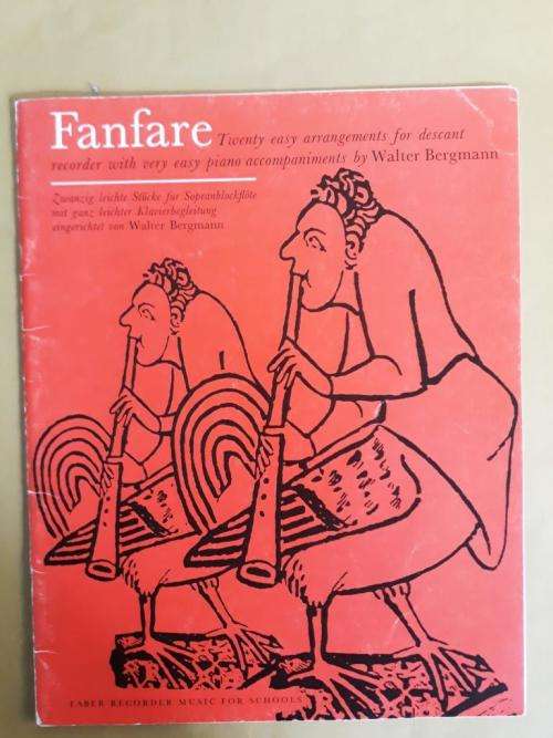 Fanfare, 20 Easy Arrangements for Descant Recorder/Piano, Walter Bergmann