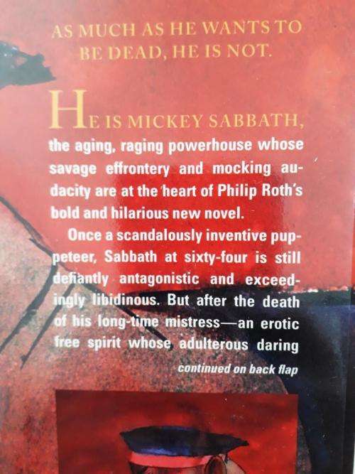 Sabbath's Fear, Philip Roth