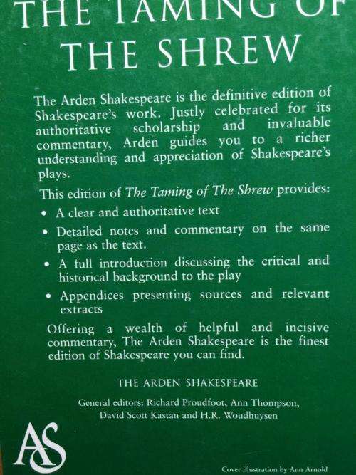 The Taming of the Shrew, William Shakespeare