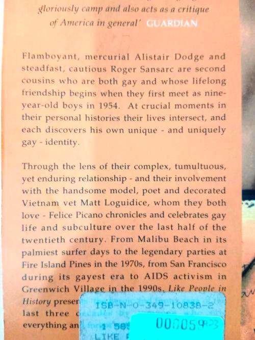 Like People in History, Felice Picano