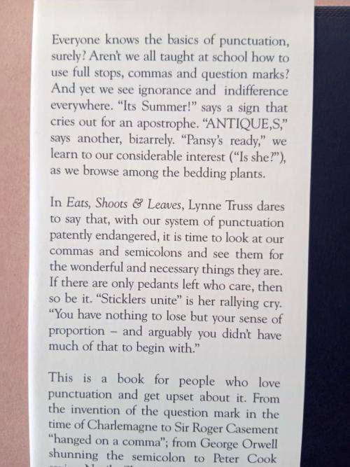 Eats, Shoots and Leaves, Lynne Truss