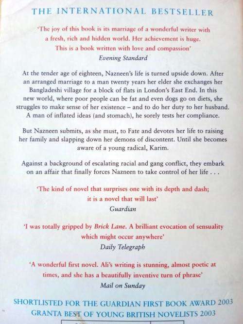 Brick Lane, Monica Ali