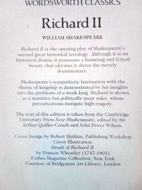 Richard II, William Shakespeare