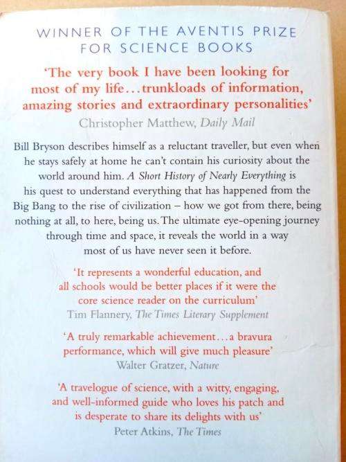 A Short History of Nearly Everything, Bill Bryson