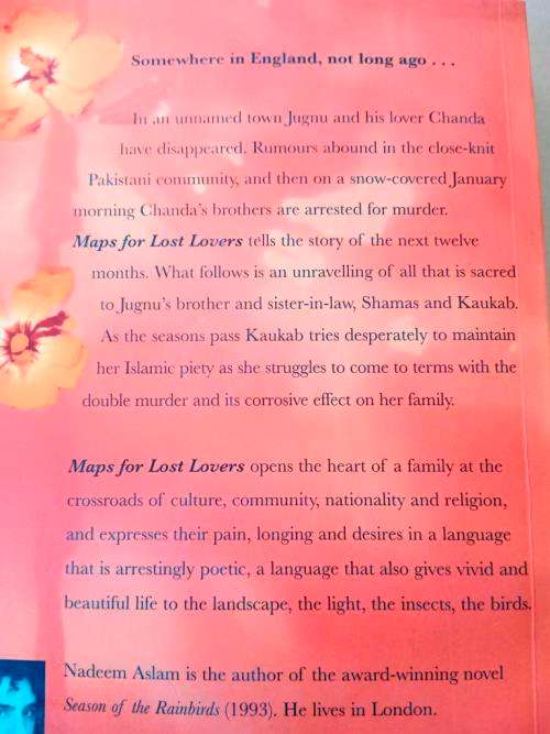 Maps for Lost Lovers, Nadeem Aslam
