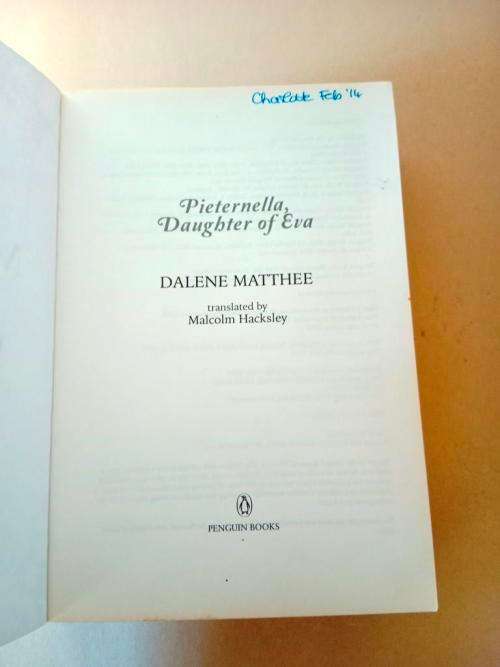 Pieternella, Daughter of Eva, Dalene Matthee