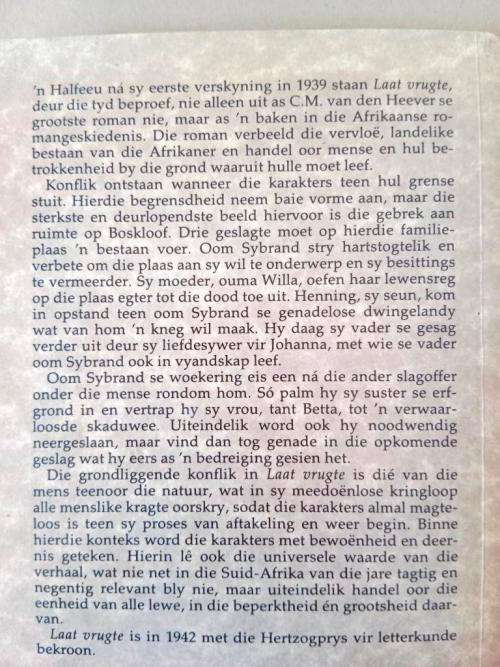 Laat Vrugte, C.M. van den Heever