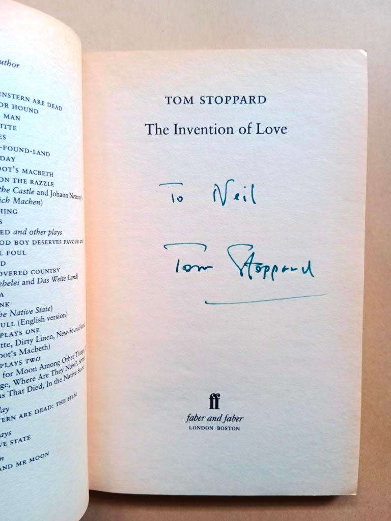 The Invention of Love, Tom Stoppard