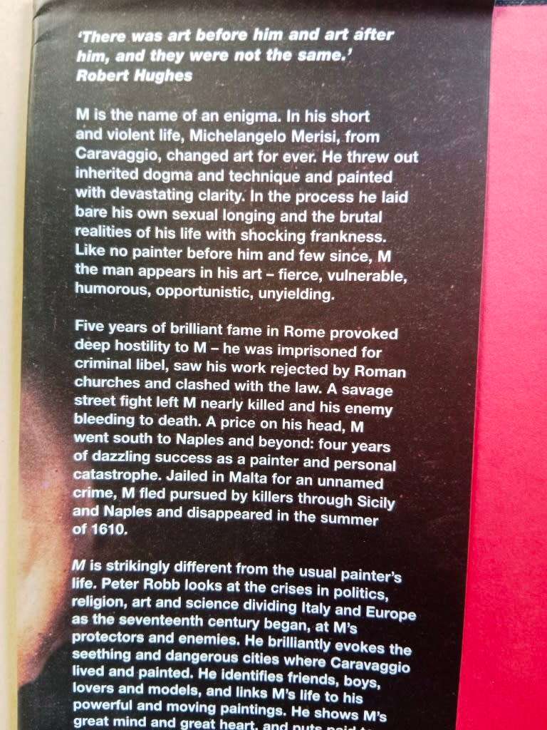 M, Peter Robb [on Caravaggio]