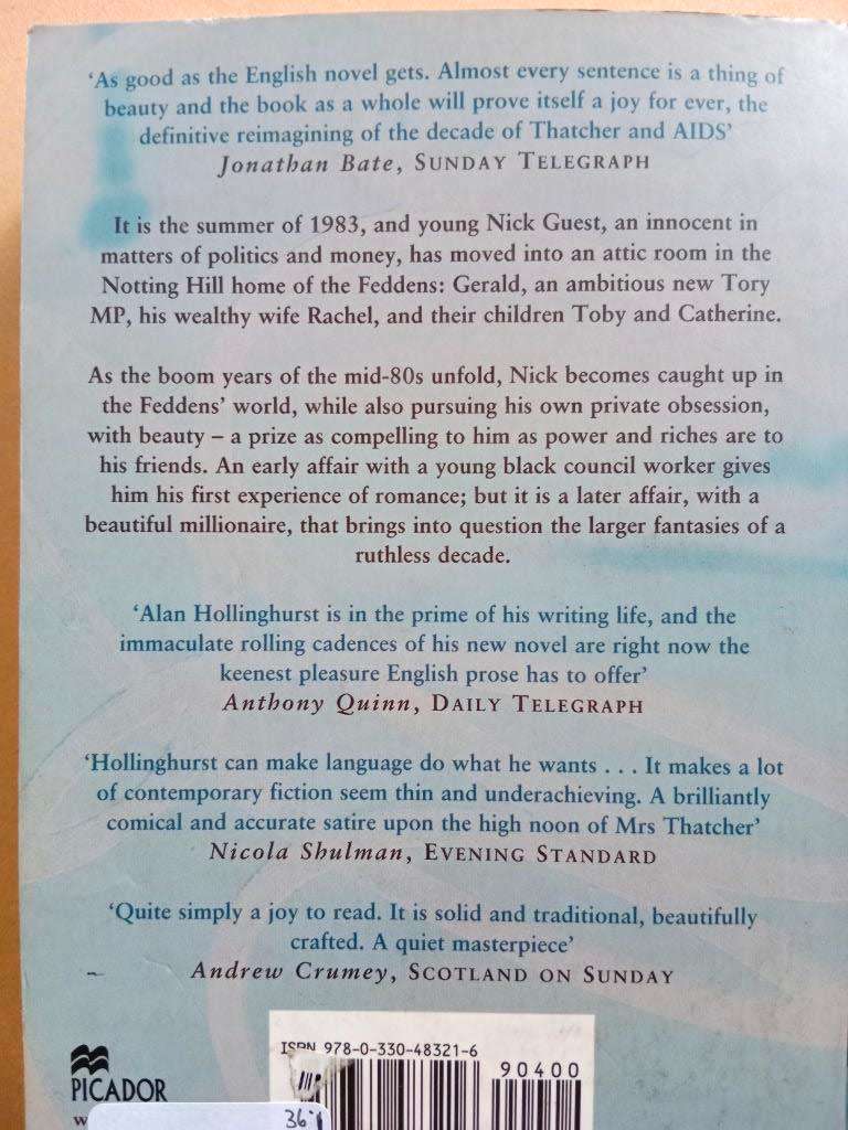 The Line of Beauty, Alan Hollinghurst