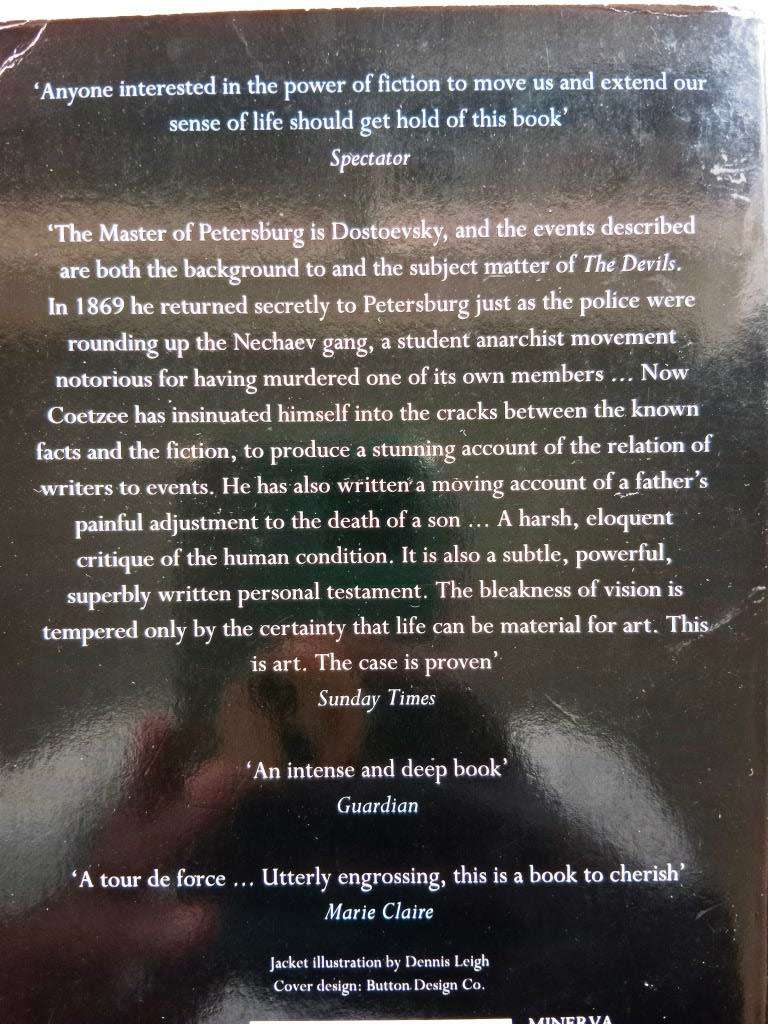 The Master of Petersburg, J.M. Coetzee
