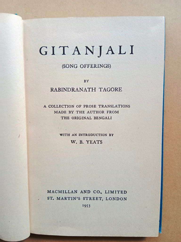 Gitanjali (Song Offerings), Rabindranath Tagore