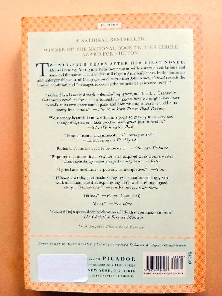 Gilead, Marilynne Robinson