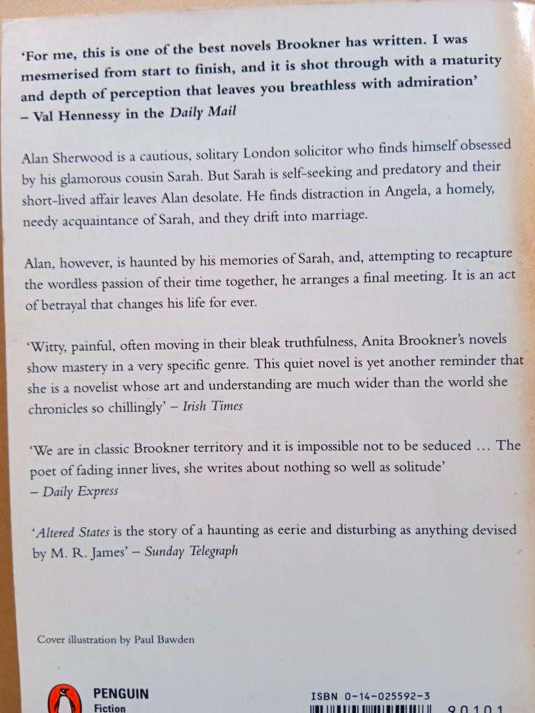 Altered States, Anita Brookner