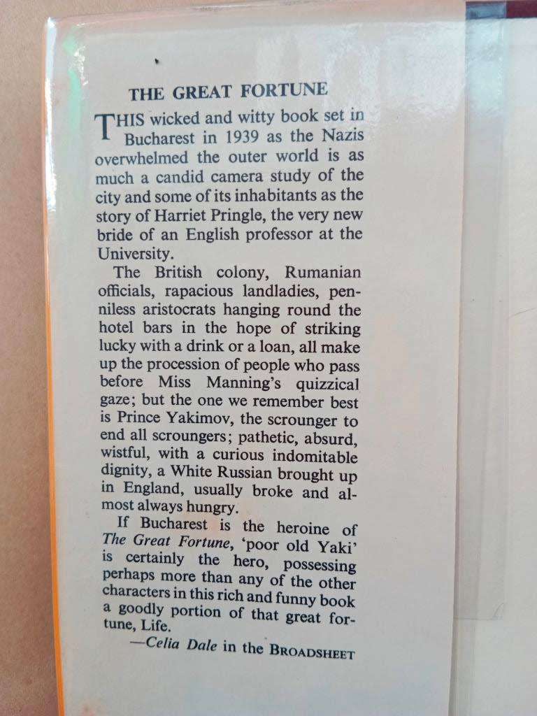 The Great Fortune, Olivia Manning