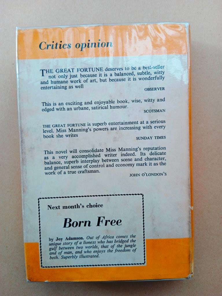 The Great Fortune, Olivia Manning