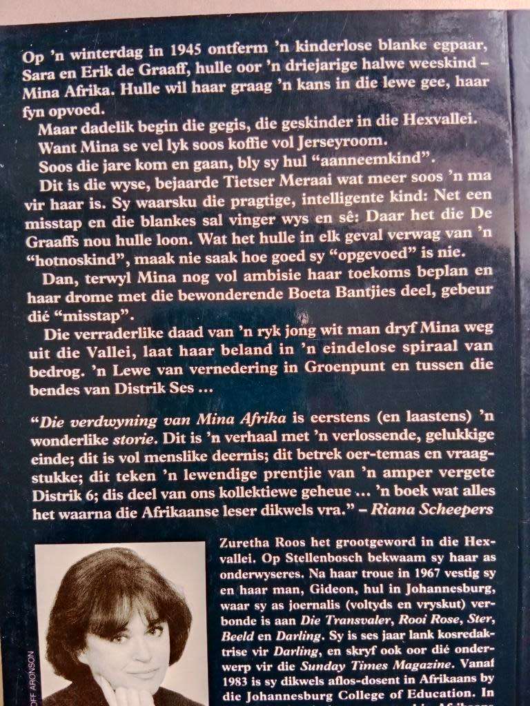 Die verdwyning van Mina Afrika, Zuretha Roos