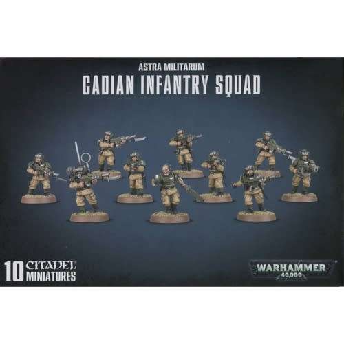 Warhammer 40k Astra Militarum Cadian Infantry Squad