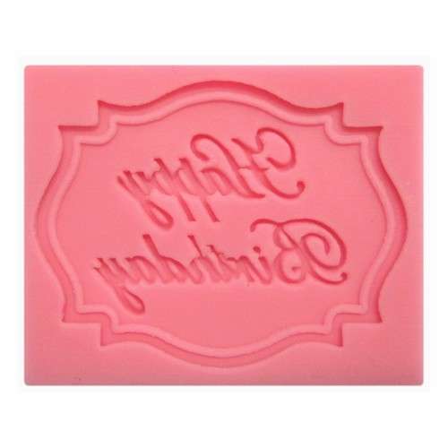 Happy birthday Fondant Cake Molds / Silicone fondant mould