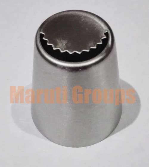 Nozzles / Large Russian cake decorating metal nozzle, O