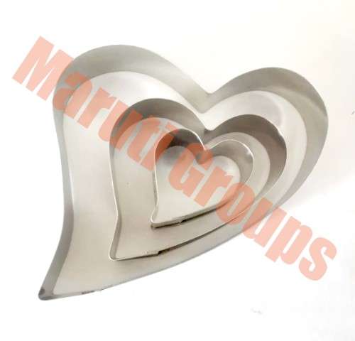 Funky Heart metal cookie cutter set