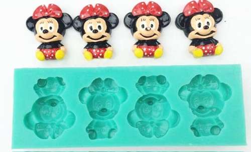 Minnie mouse Silicone fondant mould