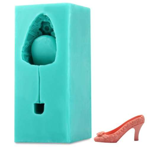 3D Silicone High Heel Lady Shoes Mould Fondant
