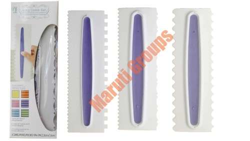 Icing comb set, 3pc makes 6 different textures
