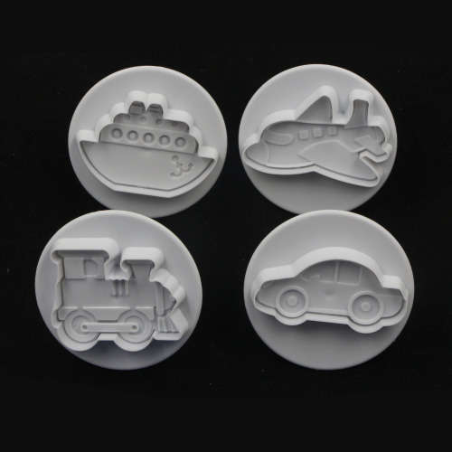 Transport: Plane, Ship, Train, Car Fondant/ Plunger cookie cutter