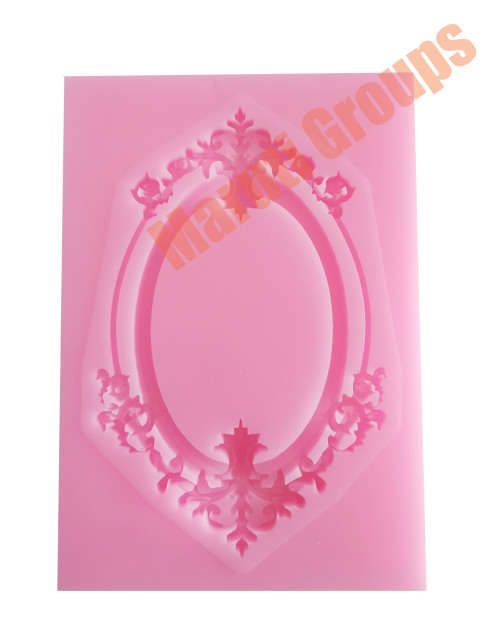 Frame Border silicone mould / Scrolls Border silicone fondant mould