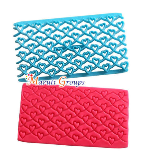 Heart - Embosser Cutter silicone mould