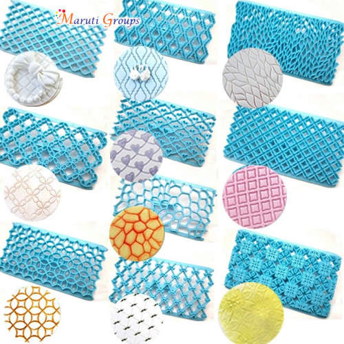 10pc set Embosser Cutter silicone mould