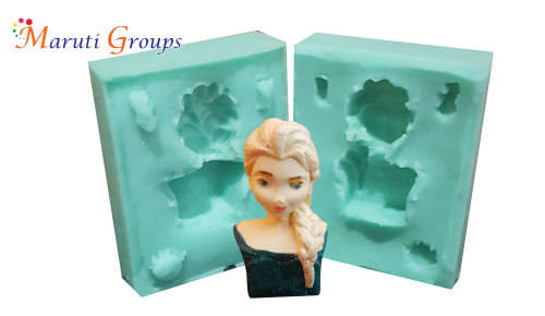 3D Frozen Elsa - Half body Fondant silicone mould