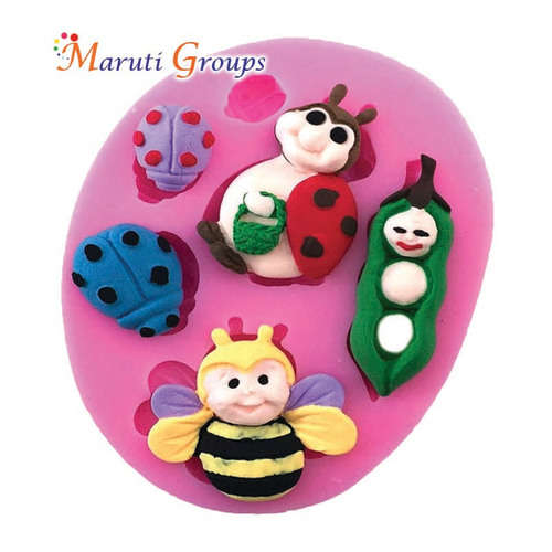 Lady bug silicone mould 7.5cm x 10cm