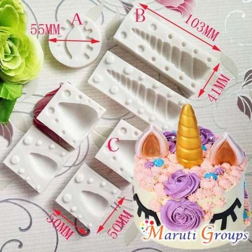 Unicorn Silicone mould set