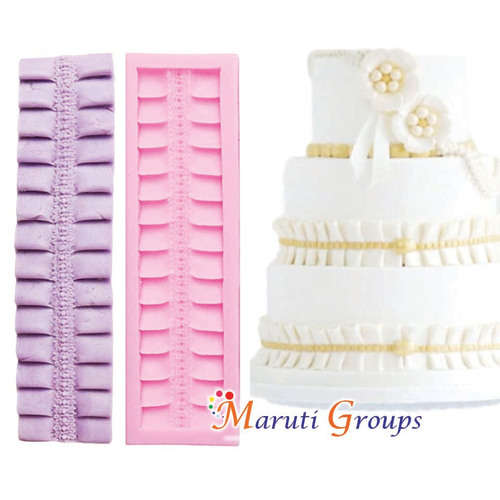 Ribbon frill Edge silicone mould