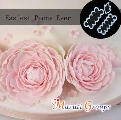 Easiest / Easy Peony cookie cutter