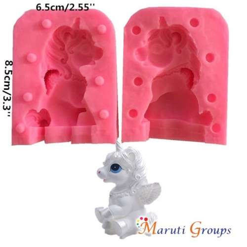 3D Unicorn horn silicone mould