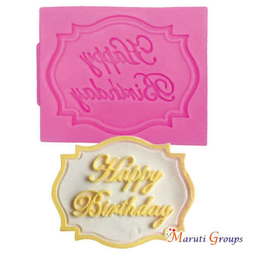 Happy birthday Fondant Cake Molds / Silicone fondant mould