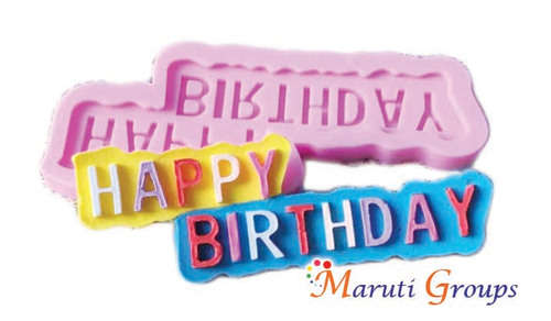 Happy birthday silicone mould