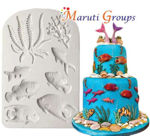 Fish sea silicone mould