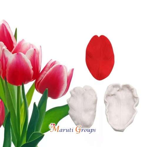 2pc Parrot Tulips Petal Veiner Flower Silicone Mould