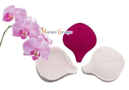 2pc Butterfly Orchid Petal Flower Veiner Silicone Mould