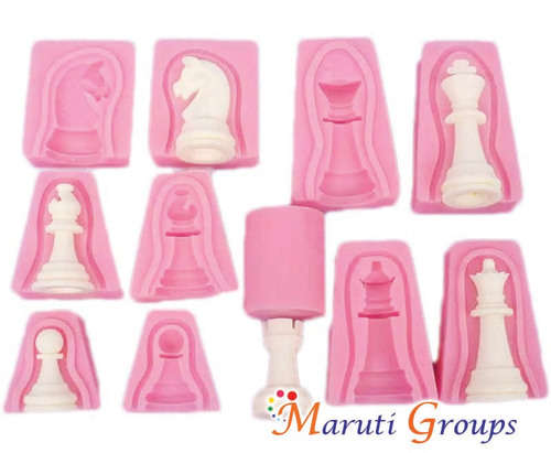3D - Chess Piece Rook silicone mould