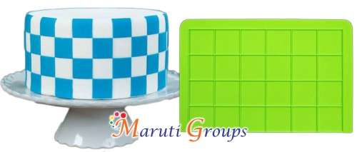 Checkerboard Cake silicone onlay mats / Mould