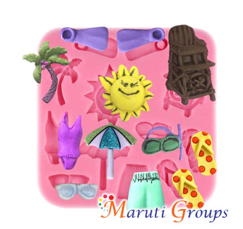 Beach silicone mould
