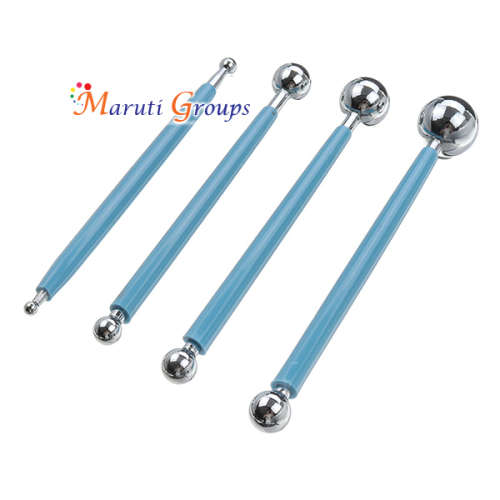 4 pcs Dotting ball / Head Pen Tool  - Fondant bakeware