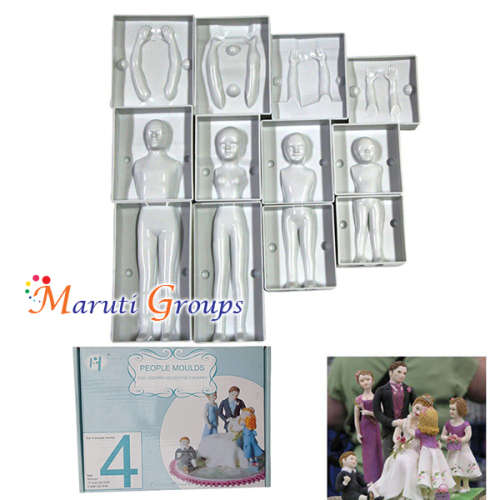 Peoples Mould Set (Man, women,boy and girl)