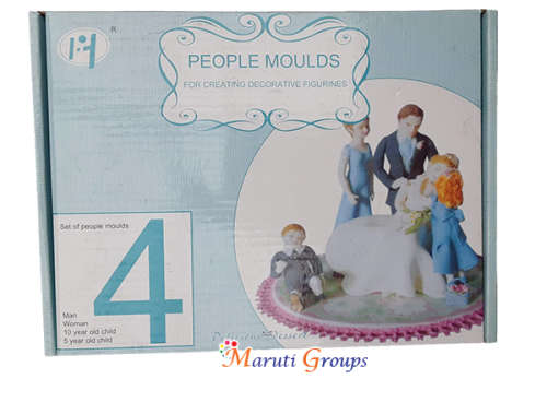 Peoples Mould Set (Man, women,boy and girl)